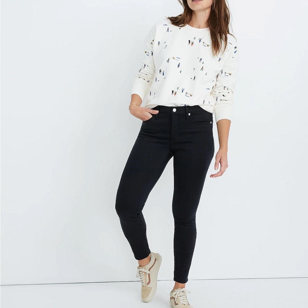 Madewell 9" Mid-Rise Skinny Jeans in Lunar Wash: TENCEL™ Denim Edition